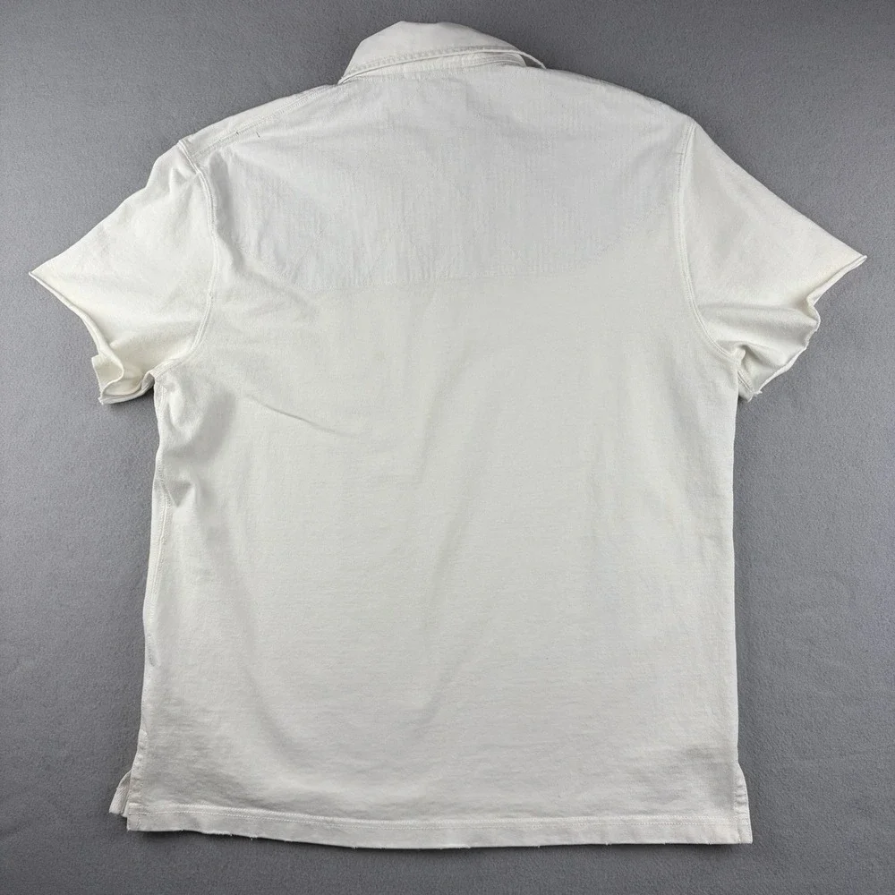 Vintage Polo by Ralph Lauren Sailing White Short Sleeve Rugby Shirt M Medium